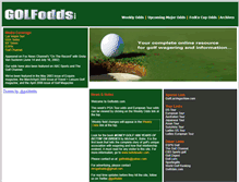 Tablet Screenshot of golfodds.com